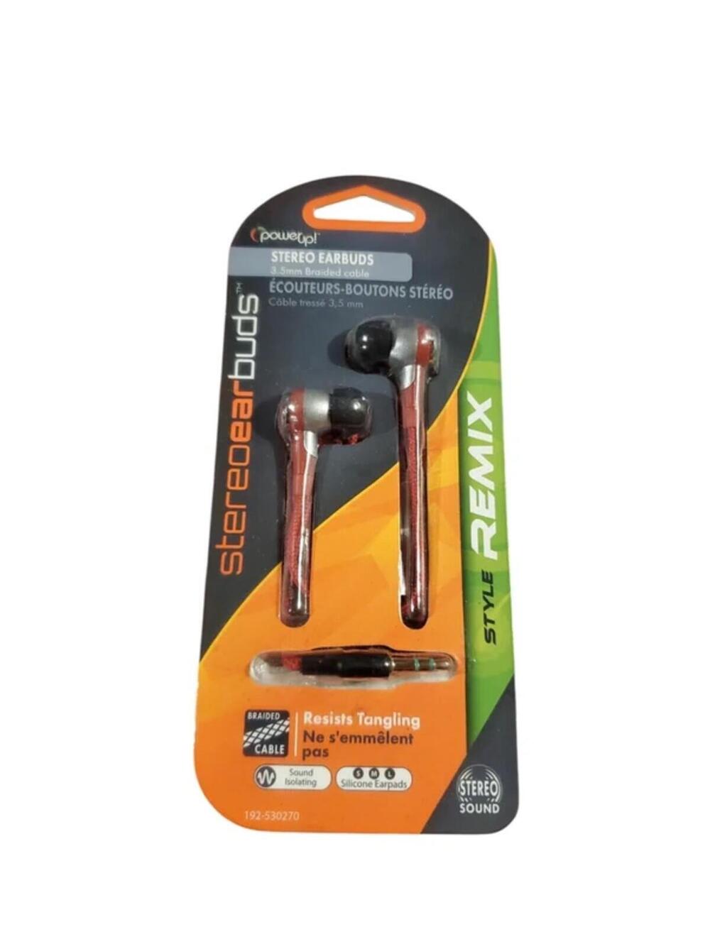 Power up stereo ear buds